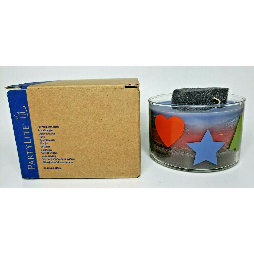 PartyLite Layered 3 Wick Bowl Jar Candle 13.5oz New Box Nordic Wonder P4B/G36003